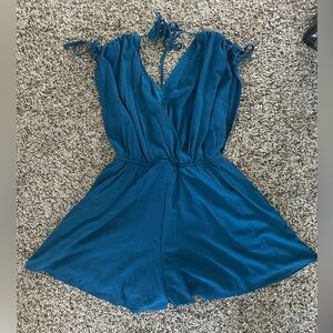 Dark turquoise romper